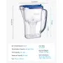 VEVOR Water Filter Pitcher, 9 Cup 5-stage Water Filter Dispenser, Fast Filtration System with Filter Change Indicator, No BPA, Lasts 3 Months or 40 Gallons, Reduces Limescale, Lead, Chlorine, Odors