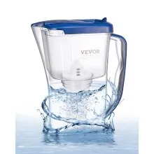 Water Filter Pitcher 9 Cup 5-stage Water Filter Dispenser 40 Gallons No BPA