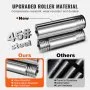 VEVOR Rolling Mill, 3"/76 mm Jewelry Rolling Mill Machine, 1: 2 Gear Ratio, 3-in-1 Multi-function Rolling Mill, 0.1-7mm Press Thickness for Metal Jewelry Making Sheet Square Wire Semicircle Pattern