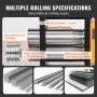 VEVOR Rolling Mill, 2.95"/75 mm Jewelry Rolling Mill Machine, 1: 2 Gear Ratio, 3-in-1 Multi-function Rolling Mill, 0.03-6.5mm Press Thickness for Metal Jewelry Making Sheet Square Wire Semicircle
