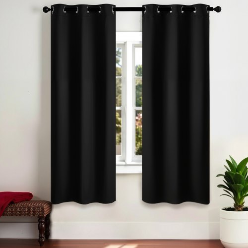 Blackout Curtains 63 Inch Length 2 Panels Set 42 Inch Wide Each for Bedroom