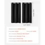 VEVOR Blackout Curtains, 63 Inch Length 2 Panels Set, 42 Inch Wide Each, Thermal Insulated Blackout Light Blocking Drapes, with Grommets, Polyester Curtains for Bedroom Living Room Window, Black