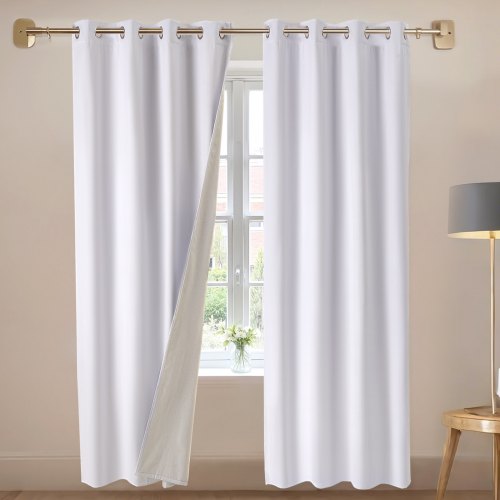 Blackout Curtains 84 Inch Length 2 Panels Set 52 Inch Wide Each for Bedroom