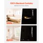 Blackout Curtains 84 Inch Length 2 Panels Set 52 Inch Wide Each for Bedroom