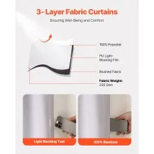 Blackout Curtains 84 Inch Length 2 Panels Set 52 Inch Wide Each for Bedroom