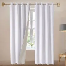 Blackout Curtains 84 Inch Length 2 Panels Set 52 Inch Wide Each for Bedroom