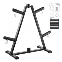 Weight Plate Rack Weight Plate Tree Home Gym Barbell Storage Stand 2 inch