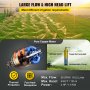 VEVOR Deep Well Submersible Pump, 2HP/1500W 220V/50Hz, 118.2L/min Flow 135 m Head, with 40 m Cable & External Control Box, 10.2 cm Stainless Steel Water Pumps for Industrial, Irrigation and Home Use