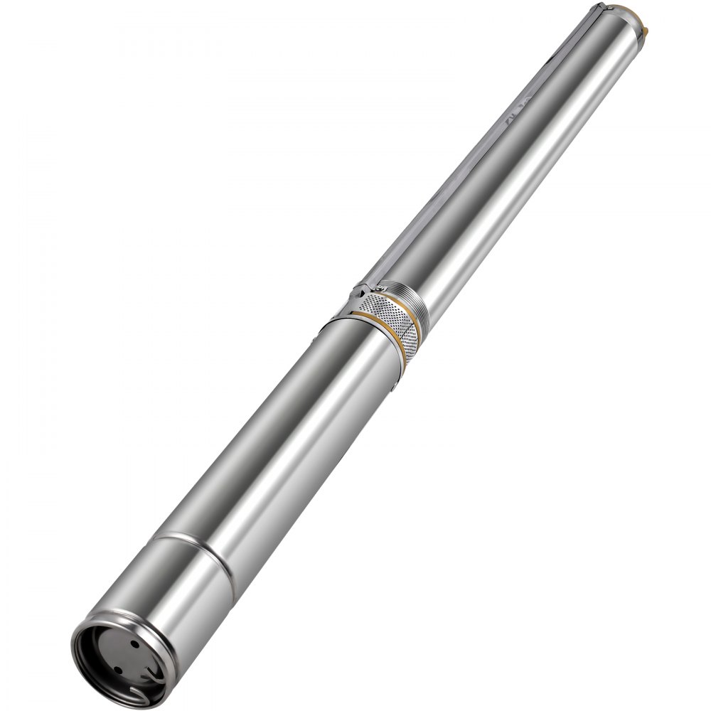 Bomba de pozo sumergible VEVOR, bomba de pozo profundo de 4 HP, bomba sumergible de pozo profundo de 4 ", cabeza de 855 pies, 22 GPM, bomba de agua sumergible de acero inoxidable con cable de 6.5 pies, 220 V, adecuada para fábrica, tierras de cultivo, riego