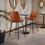 VEVOR Bar Stool Set of 2, 27 inch Counter Height Swivel Stools, Modern PU Leather Counter Barstool with Backrest and Metal Legs, Armless Bar Chair, Island Barstool for Kitchen, Dining Room, Brown