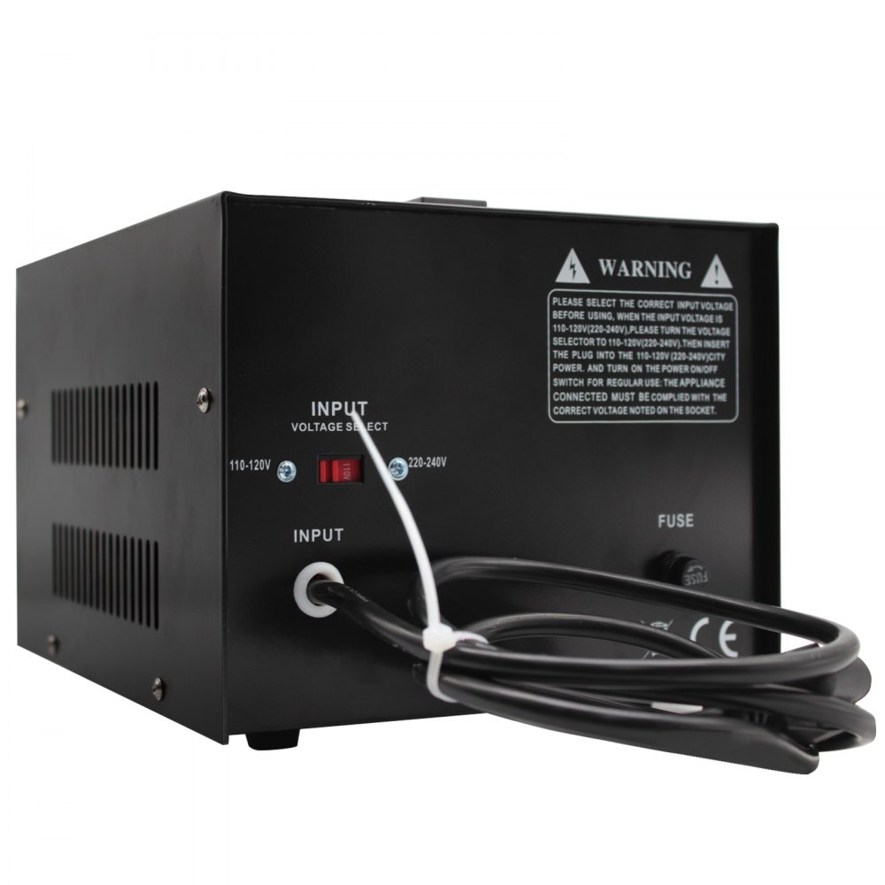 VEVOR Voltage Converter Transformer,1000W Heavy Duty Step Up/Down Transformer Converter(240V to 110V, 110V to 240V),2 US&1 UK&1 Universal Outlet with Circuit Break Protection,5V USB Port,CE Certified