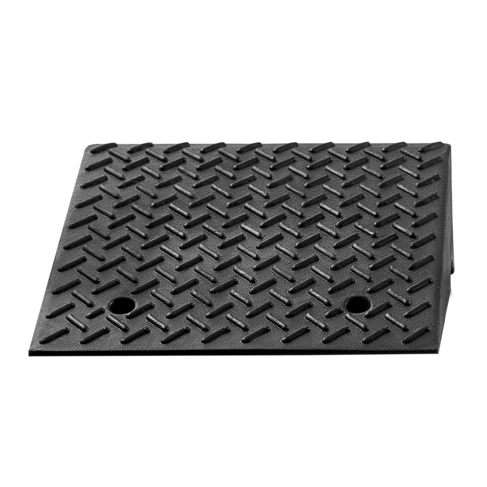 VEVOR Driveway Curb Ramp, 3.175 Tons Load Capacity, 17.8 cm Rise Height Heavy Duty Curbside Bridge Ramp with Drainage Tank for Wheelchairs, Strollers, Motorcycles, Cars, Lawn Mowers & Trailers, 2 Pack