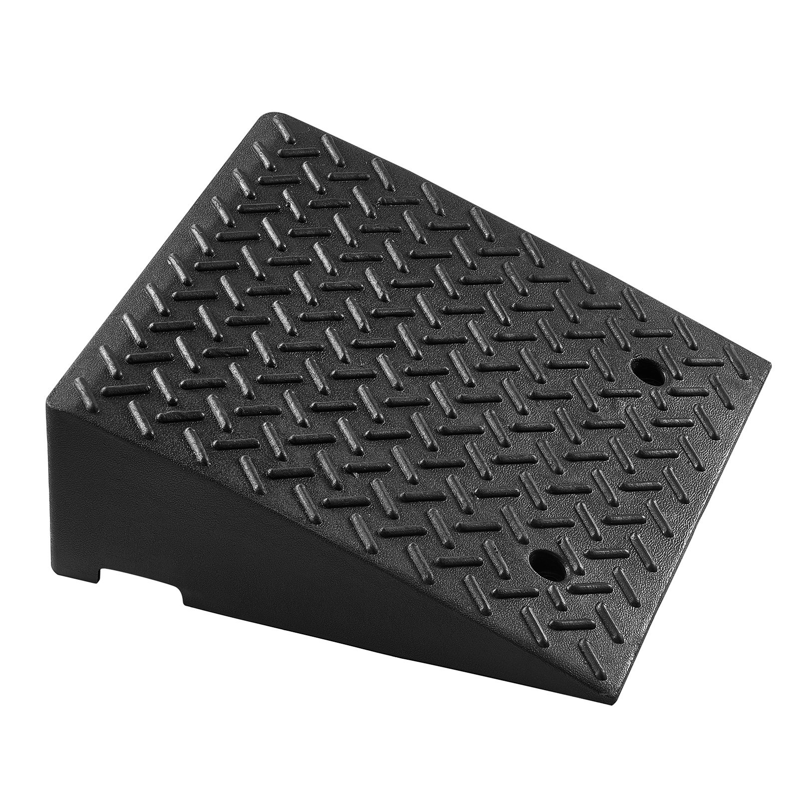 VEVOR Driveway Curb Ramp, 3.175 Tons Load Capacity, 17.8 cm Rise Height Heavy Duty Curbside Bridge Ramp with Drainage Tank for Wheelchairs, Strollers, Motorcycles, Cars, Lawn Mowers & Trailers, 2 Pack