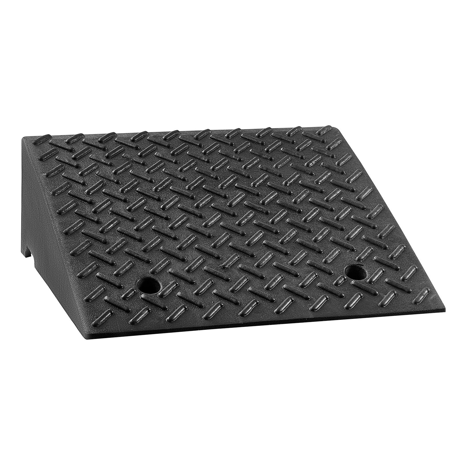 VEVOR Driveway Curb Ramp, 3.175 Tons Load Capacity, 17.8 cm Rise Height Heavy Duty Curbside Bridge Ramp with Drainage Tank for Wheelchairs, Strollers, Motorcycles, Cars, Lawn Mowers & Trailers, 2 Pack