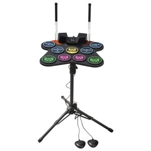 Electric Drum Kit 9-pad Portable MIDI Electronic Drum Kit With