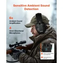Safety Earmuffs Bluetooth Hearing Protection Ear Muffs Noise Reduction NRR23dB