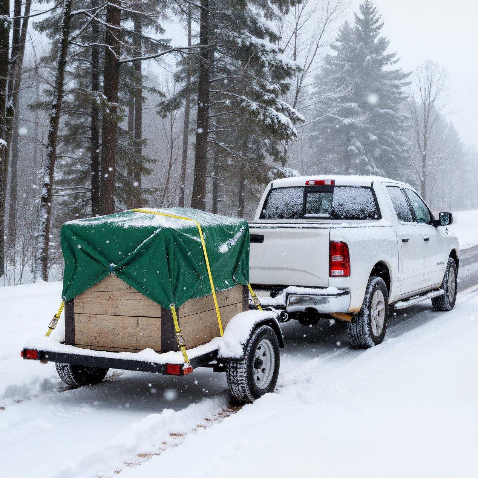 VEVOR Ratchet Straps, 50.8 mm x 9.1 m, Heavy Duty Tie Down Straps with Double J Hook, 4536 kg Break Strength, Carry Bag, Tie Down Ratcheting for Moving, Trailers, Motorcycles, Kayaks, Car Roof, 4 Pack