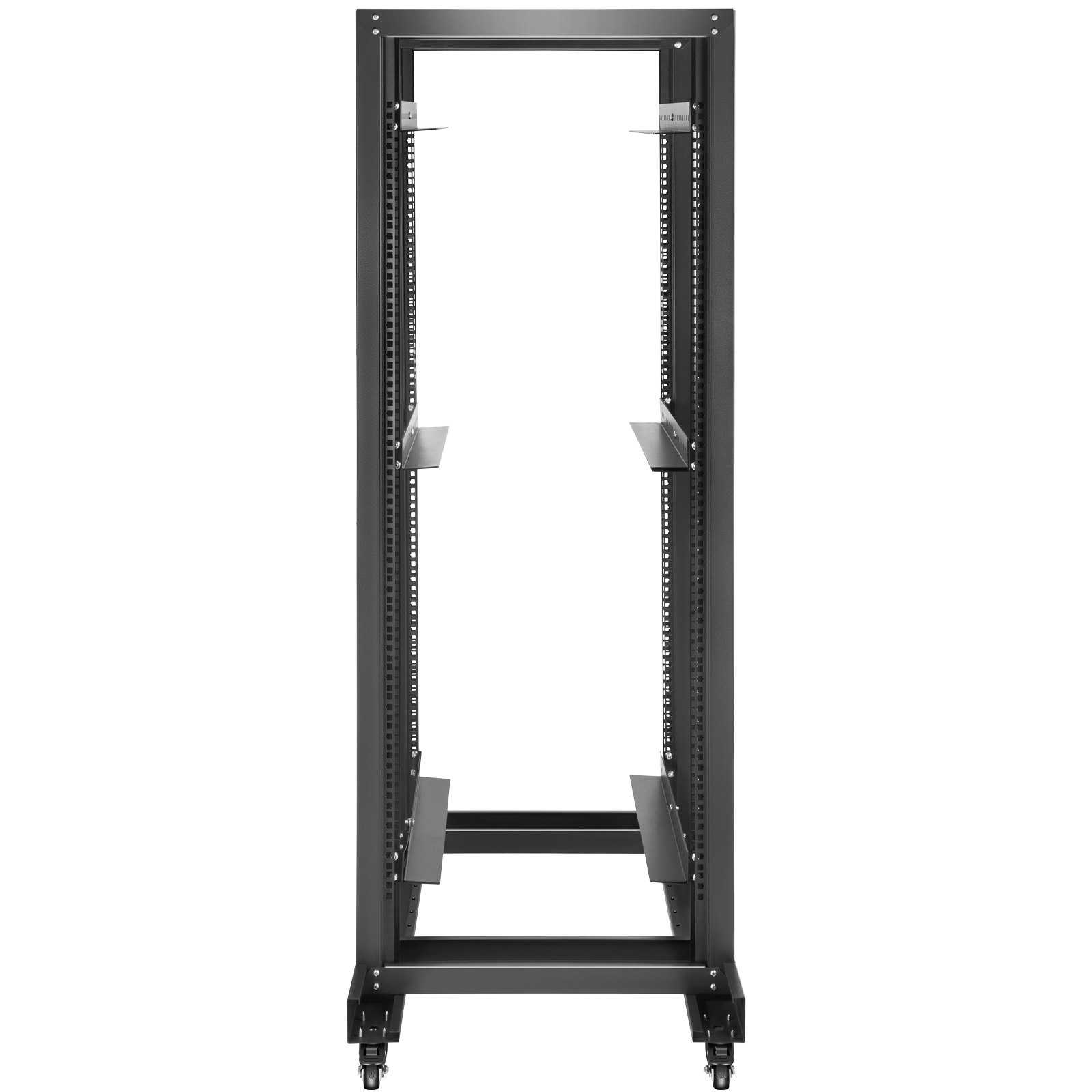 VEVOR Open Frame Server Rack Network Server Rack 27U 4 Post 19"/482mm Relay Rack