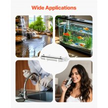 VEVOR 220V 12W UV Water Purifier 1GPM Ultraviolet Water Purifier Filter