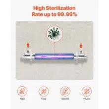 VEVOR 110V 25W UV Water Purifier 6GPM Ultraviolet Water Purifier Filter