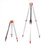 VEVOR 1.65M Aluminum Tripod + 5M 5 Section Dumpy Laser Level Staff for Rotary Laser Level