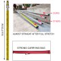 Aluminiumstativ og 5 m undersøkelsesnivelleringspersonell for lasernivå/dumpy 1,65 m stativ