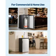 VEVOR Beer Kegerator with CO2 Tank Single-Tap Beer Dispenser 92L Refrigerator