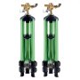 VEVOR Impact Sprinkler on Tripod Base, 2 Packs, Heavy Duty Tripod Sprinklers with Brass Head & G3/4" Connector, 360 Degree Large Area Irrigation Sprinkler, Adjustable Heights Sprinkler for Yard