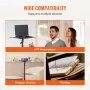 VEVOR Projector Stand with Wheels Laptop Stand Tripod Height from 31.3 to 67.3"