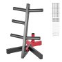 VEVOR Weight Plate Rack Weight Plate Tree Home Gym Barbell Storage Stand 2 inch