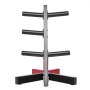 VEVOR Weight Plate Rack, L Frame Weight Plate Tree for 2-Inch Weight Plates, Standard Weight Plate Tree, 500 lbs Load Capacity Weight Storage Holder, Home Gym Barbell Rack Storage Stand, Black & Red