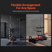 VEVOR Weight Plate Rack Weight Plate Tree Home Gym Barbell Storage Stand 2 inch