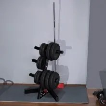 Weight Plate Rack Weight Plate Tree Home Gym Barbell Storage Stand 2 inch