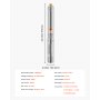 VEVOR 550W Deep Well Submersible Pump Stainless Steel Water Pump 279ft 65L/min