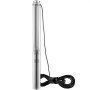 VEVOR Deep Well Submersible Pump, 3HP/2200W 230V/50Hz, 9.8 m³/h Flow 144 m Head, with 9.1 m Electric Cord, Stainless Steel Water Pumps for Industrial, Irrigation & Home Use, IP68 Waterproof Grade