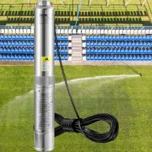 VEVOR Deep Well Submersible Pump, 0.5HP 230V/60Hz, 28gpm 167ft Head, with 33ft Electric Cord, 4" Stainless Steel Water Pumps for Industrial, Irrigation and Home Use, IP68 Waterproof Grade