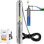 VEVOR Deep Well Submersible Pump Stainless Steel Water Pump 2HP 230V 37GPM 427ft
