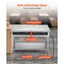 4-Pan Commercial Food Warmer Steam Table with Independent Temperature Control