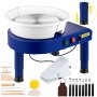 VEVOR Pottery Wheel, 11in Ceramic Wheel Forming Machine, 0-300RPM Speed Manual Adjustable 0-7.8in Lift Leg, Foot Pedal Detachable Basin, Sculpting Tool Accessory Kit for Work Art Craft DIY 220V