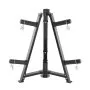 VEVOR Weight Plate Rack, Weight Plate Tree for 2-Inch Weight Plates, Standard Weight Plate Tree, 300 lbs Load Capacity Weight Storage Holder, Home Gym Barbell Rack Storage Stand, Black