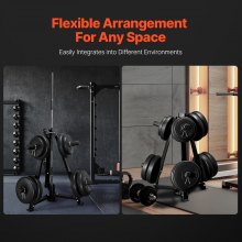 VEVOR Weight Plate Rack Weight Plate Tree Home Gym Barbell Storage Stand 2 inch