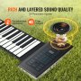 VEVOR 88 Key Roll Up Piano Portable Hand Roll 128 Rhythms Tones Uppladdningsbar