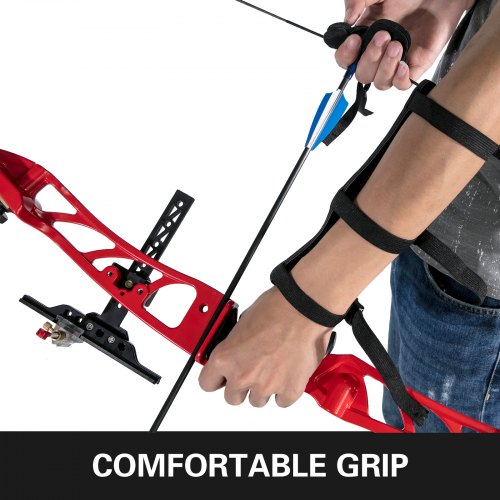 VEVOR Recurve Bow Set 38lbs Archery Bow Aluminum Alloy Takedown Recurve Bow Right Hand Bow And Arrow Takedown Bow Archery Set Bow And Arrow For Adults Youth Hunting Shooting Practice Competition