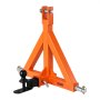 VEVOR 3 Point Trailer Hitch with 50.8mm Receiver, 3 Pt Quick Hitch Attachment with Trailer Ball, Tractor Tow Drawbar Adapter for Category 1, Kubota, Mahindra, Ford, Yanmar, John Deere, Massey Ferguson