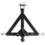 VEVOR 3 Point Trailer Hitch 2 in Receiver, 3pt Quick Hitch Attachment with 3 Trailer Balls, Tractor Tow Drawbar Adapter, Compatible with Kubota, Mahindra, Ford, Yanmar, John Deere, Massey Ferguson