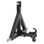 VEVOR 3 Point Trailer Hitch 2 in Receiver, 3pt Quick Hitch Attachment with 3 Trailer Balls, Tractor Tow Drawbar Adapter, Compatible with Kubota, Mahindra, Ford, Yanmar, John Deere, Massey Ferguson
