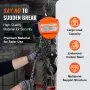 VEVOR hand chain hoist with large load capacity, enhanced carbon steel, and a multipoint support system.