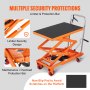 VEVOR Hydraulic Lift Table Cart 330 lbs Manual Double Scissor Lift Table 50
