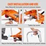 VEVOR Hydraulic Lift Table Cart, 150 kg Capacity 1270 mm Lifting Height, Manual Double Scissor Lift Table with 4 Wheels and Non-slip Pad, Hydraulic Scissor Cart for Material Handling and Transportation