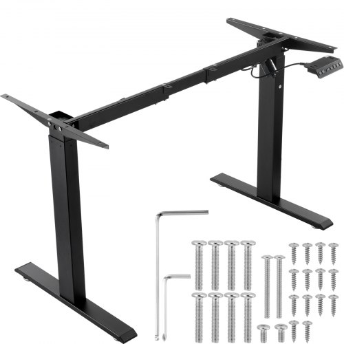 VEVOR Electric Standing Desk Frame Adjustable 70-117 cm H Stand Workstation
